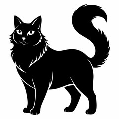 American Bobtail Black silhouette