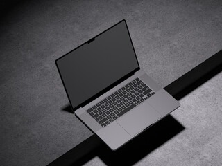 3D rendered mockup, laptop mockup to showcase your design work
