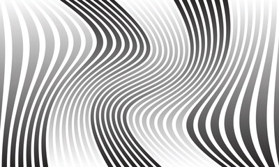 abstract simple black white gradient twist line pattern can be used background.