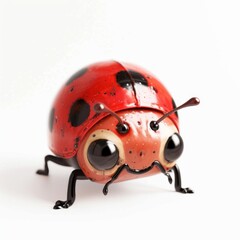 Obraz premium cute ladybug cartoon isolated on white background