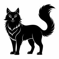 American Curl Black silhouette