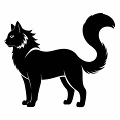 American Curl Black silhouette