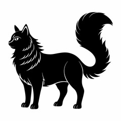American Curl Black silhouette
