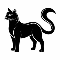 American Curl Black silhouette
