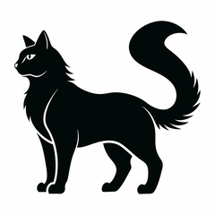 American Curl Black silhouette