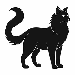 American Curl Black silhouette