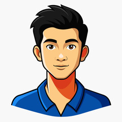 Boy character  Silhouette Vector Illustration