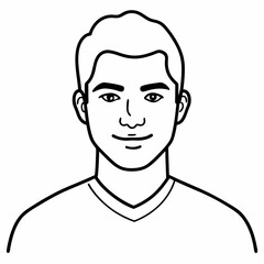 Boy character  Silhouette Vector Illustration