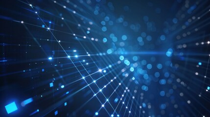 Abstract Blue Grid Background