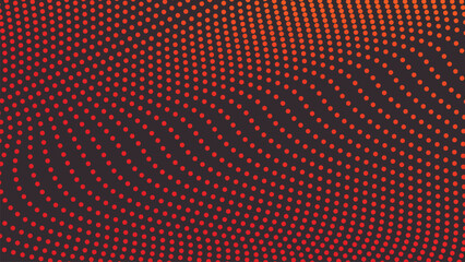 Orange polkadot abstract background vector image