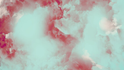 Hand painted abstract soft sky blue watercolor sky and clouds, Abstract blue clouded background, 