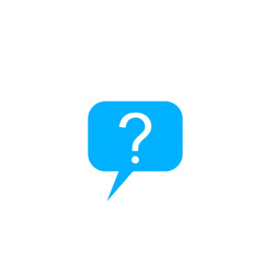 Question mark icon set, FAQ questions symbol on a white background.