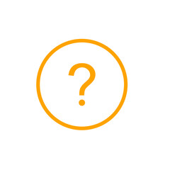 Question mark icon set, FAQ questions symbol on a white background.