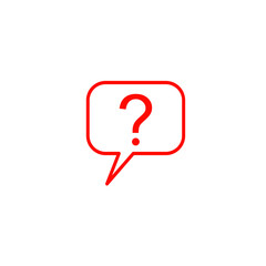 Question mark icon set, FAQ questions symbol on a white background.