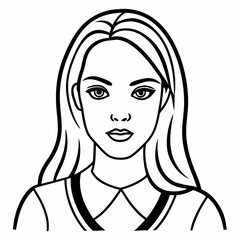 Mean girls character  Silhouette Vector Illustration
