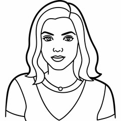 Mean girls character  Silhouette Vector Illustration