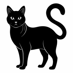Korean Bobtail Black silhouette