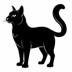 Korean Bobtail Black silhouette