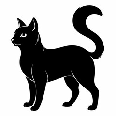 Korean Bobtail Black silhouette
