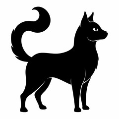 Korean Bobtail Black silhouette