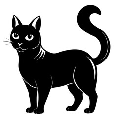 Korean Bobtail Black silhouette