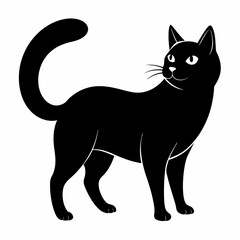 Korean Bobtail Black silhouette