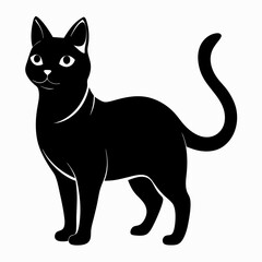 Korean Bobtail Black silhouette