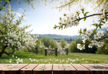 White Blossoms Against a Natural Backdrop