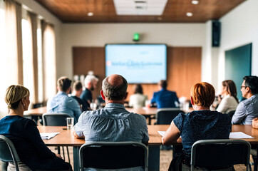 Business Professionals Attended a Conference Presentation