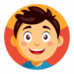 Smiling face for smiling day  Silhouette Vector Illustration