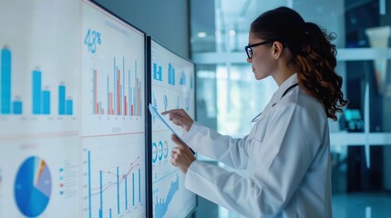 A healthcare administrator analyzing profitability metrics in a hospital setting.