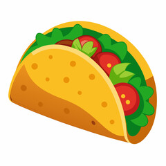 Taco  Silhouette Vector Illustration