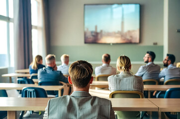 Back of the Room at a Business Meeting
