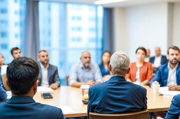 Fototapeta premium Business meeting in modern office