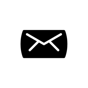 recommend clip art: Email silhouette icon with simple and modern design