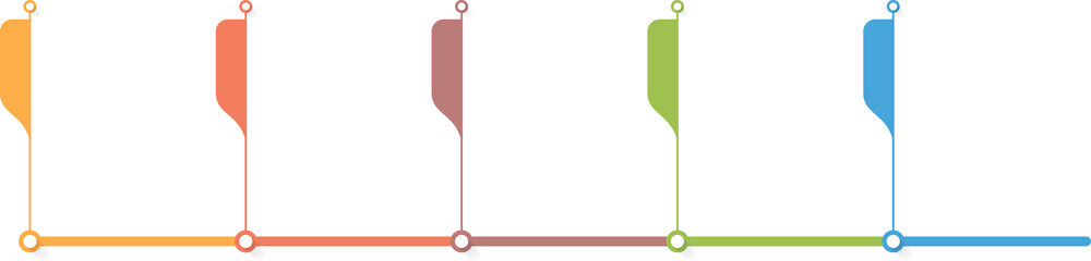 Obraz premium Horizontal timeline infographics template