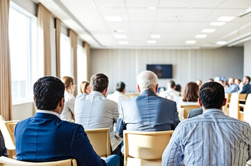 Fototapeta premium Business people seated in a conference room
