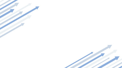 矢印　背景　フレーム　青　上昇　右肩上がり