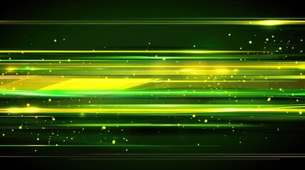 Obraz premium High-tech abstract lines with glowing effects and empty text area