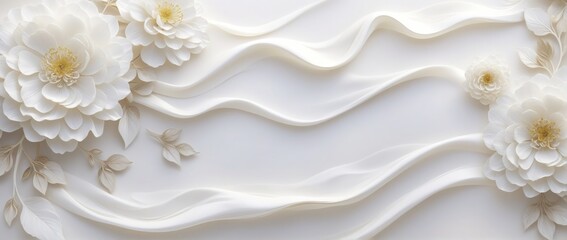 Digital illustration white background wavy pattern pattern made