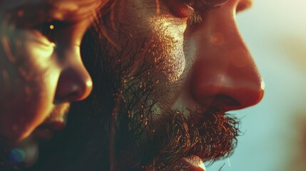 Couple in intimate moment