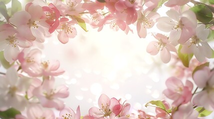 Fototapeta premium Beautiful pink flower blossoms in spring