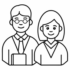 Teachers Day  Silhouette Vector Illustration