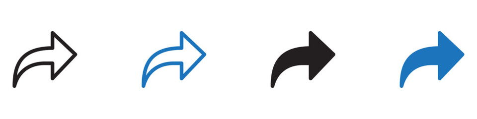 Share icon Flat illustration vector with thin stroke