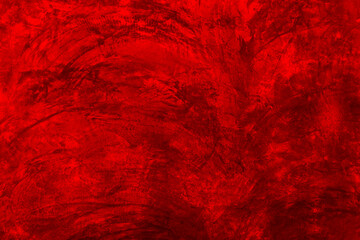 Studio style background wall decoration presentation uses white and red tones. with shadows cast from a nearby window, concept creating a decorative backdrop.