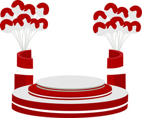 Podium Indonesian Independence Day Decoration