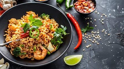 Delicious Asian Noodles Dish