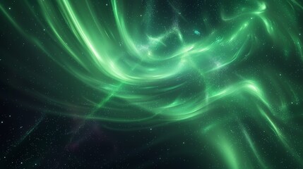 Naklejka premium Abstract background with swirling green and blue light. A mysterious and cosmic design with flowing lines.