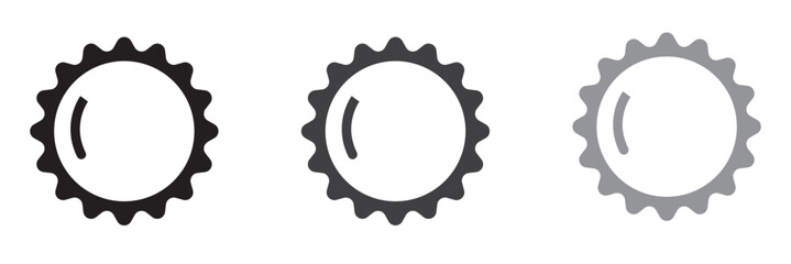 Certified badge icon set isolated on a white background