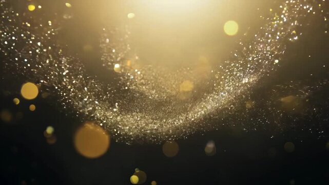 Shimmering Particles with Bokeh Effects